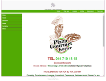 Tablet Screenshot of pizzagourmet.ch